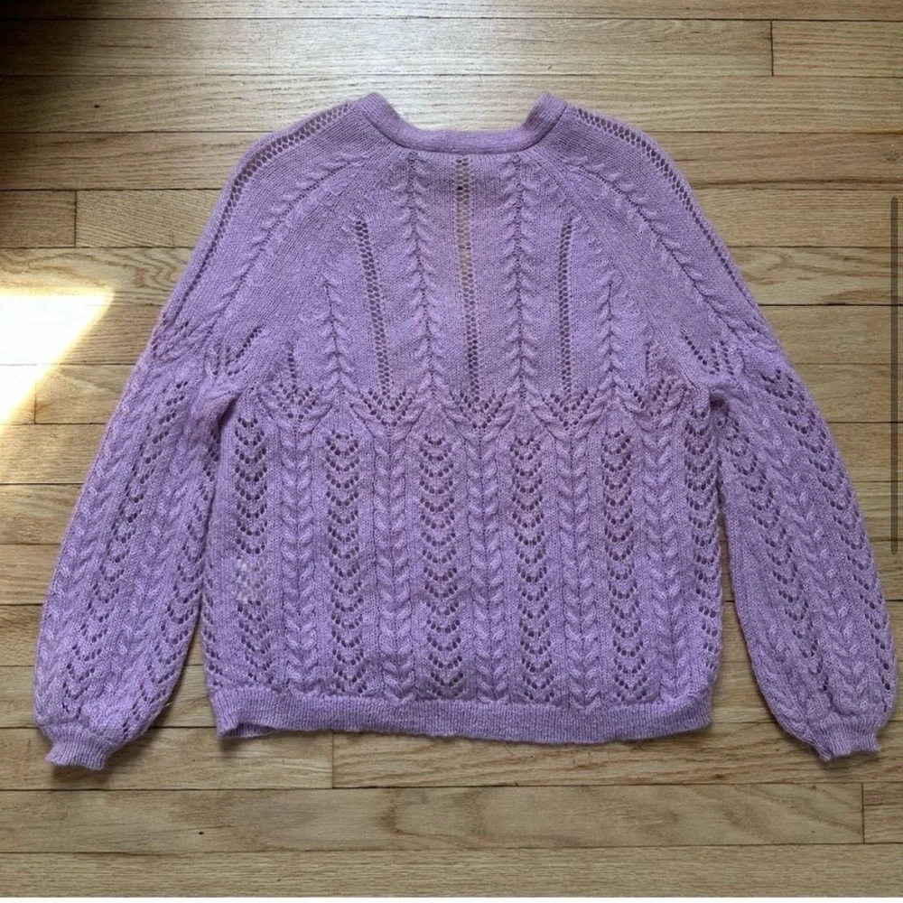 NOT FOR SALE Sezane Augustino Cardigan Lavender - Picture 3 of 6